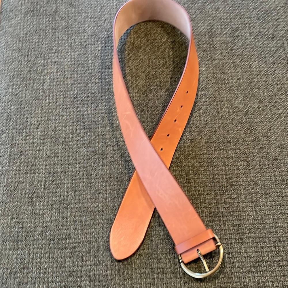 Wilfred wide light brown leather belt (sz small)
